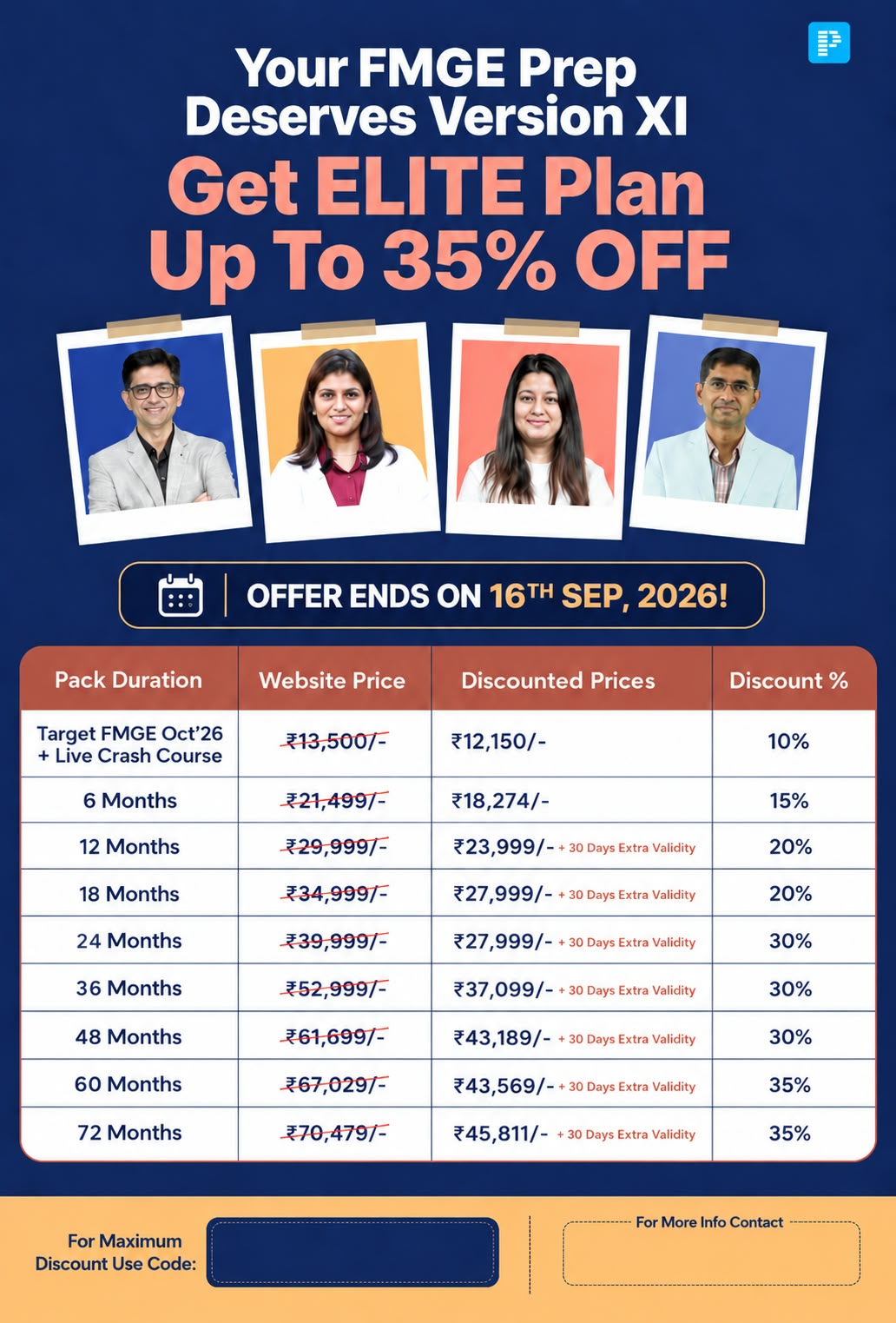 FMGE Version XI: ELITE Plan Up To 35% OFF