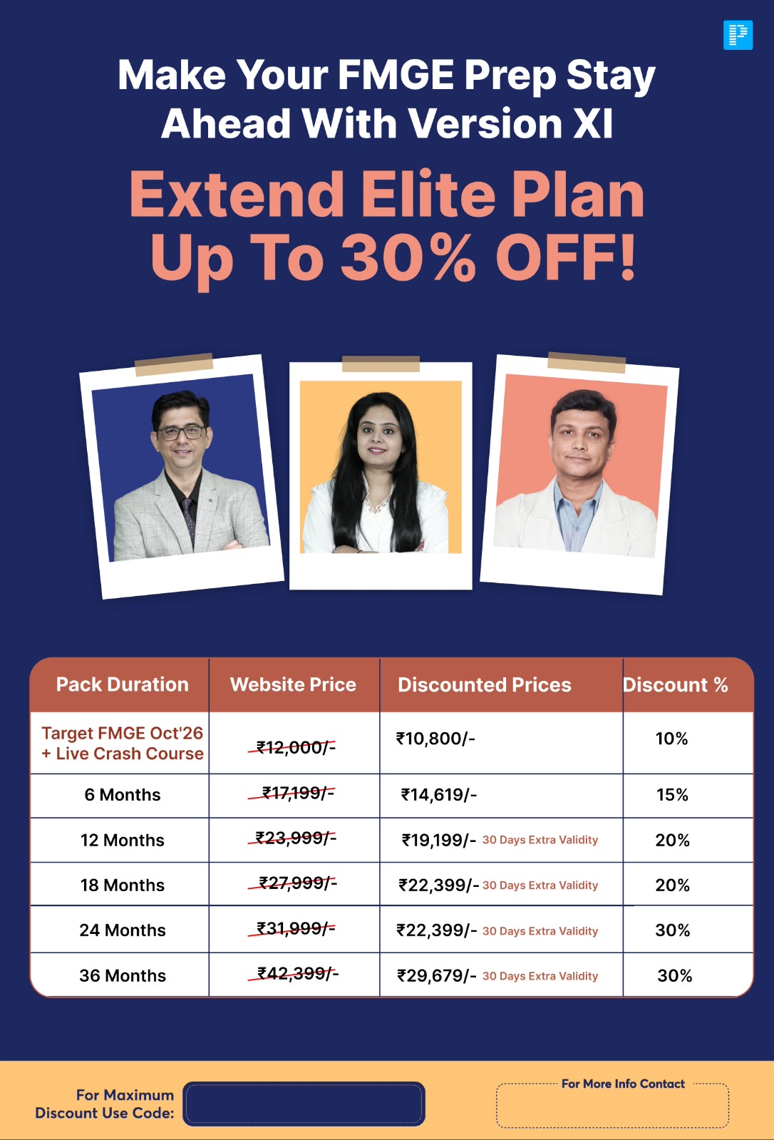 FMGE Version XI: Extend Elite Plan Up To 30% OFF
